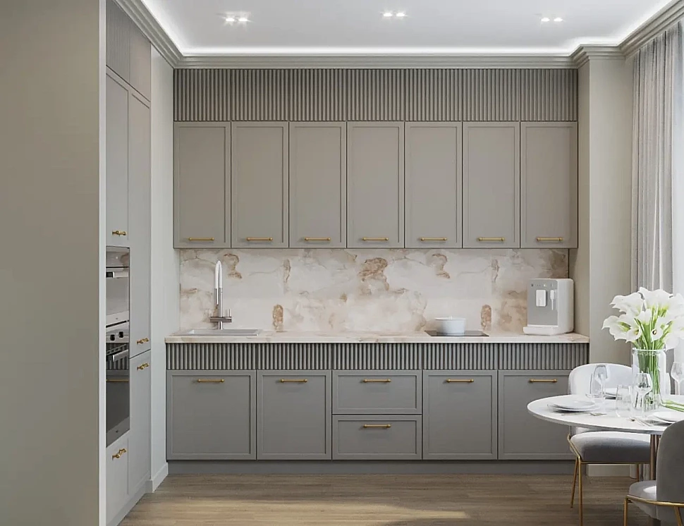 Кухня «Софт Капучино 1200х2800» Кухня «Софт Капучино 1200х2800»