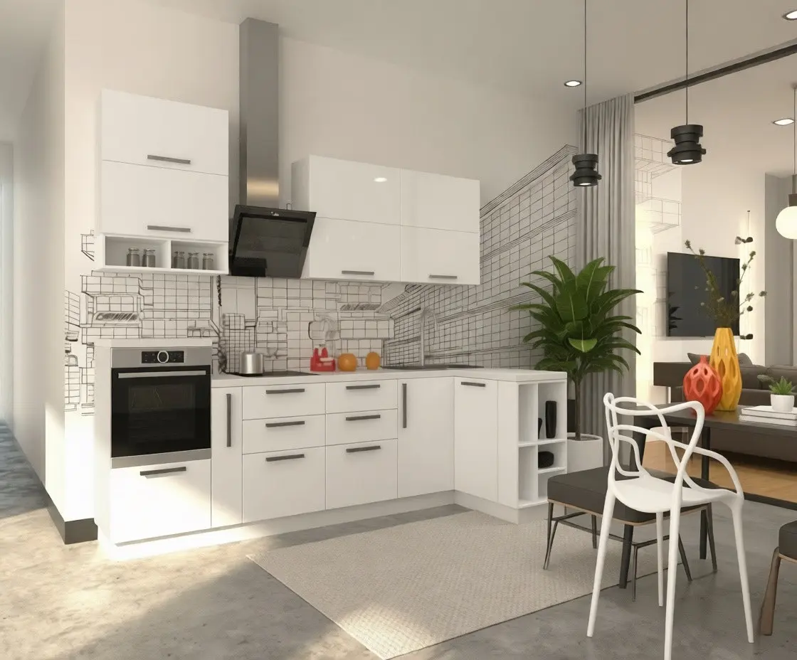 Кухня «Тальк 3000х1350 »