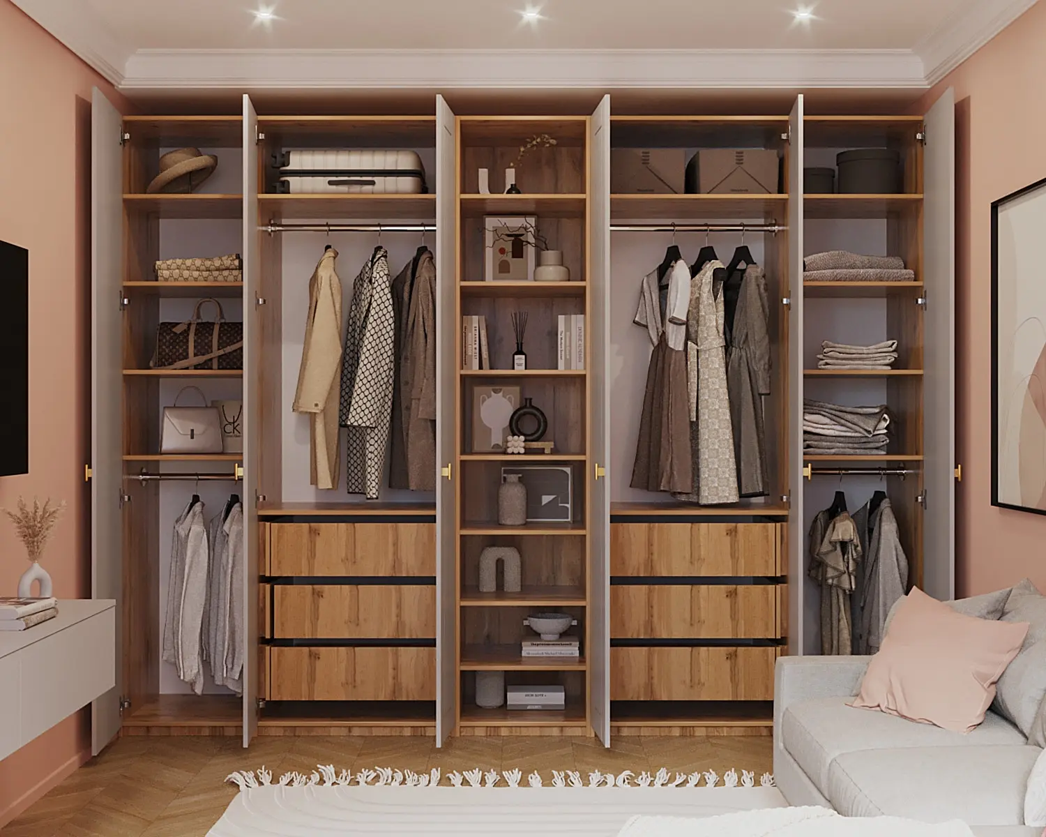 Шкаф 3000 Софт серый Графика