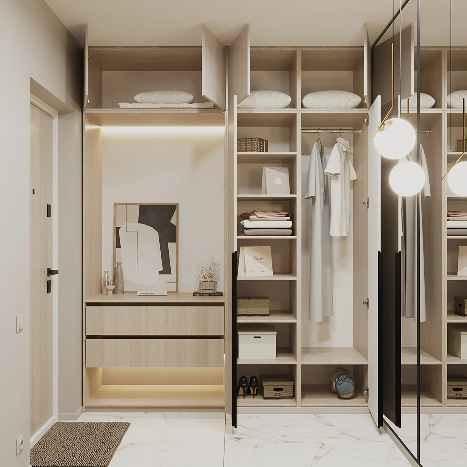 Шкаф 2000 Софт Латте Фаска