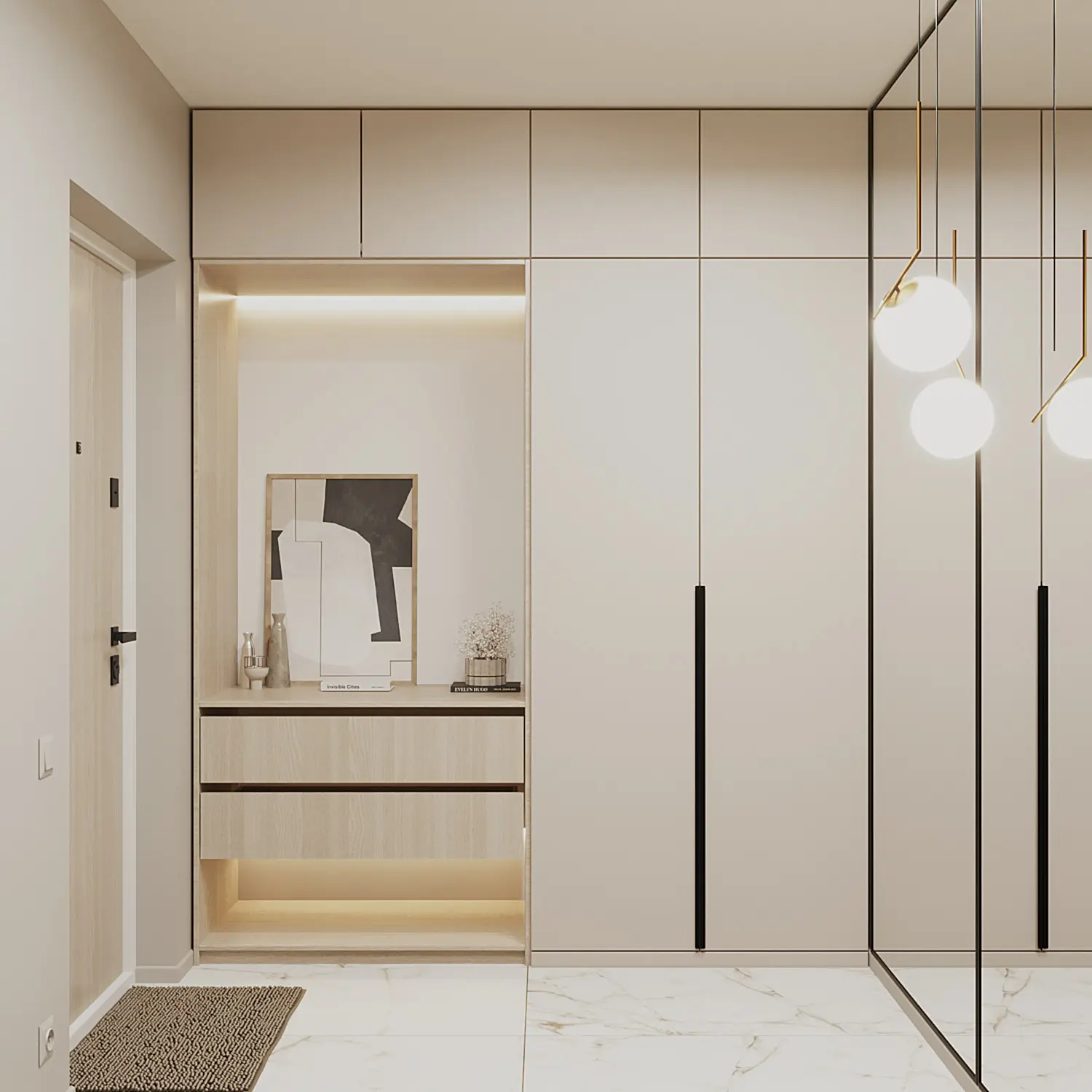 Шкаф 2000 Фон Беж Фаска