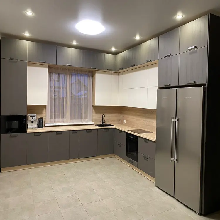 Кухня Реалвуд Графит купить в Екатеринбурге – Фабрика «Кухни РМ»